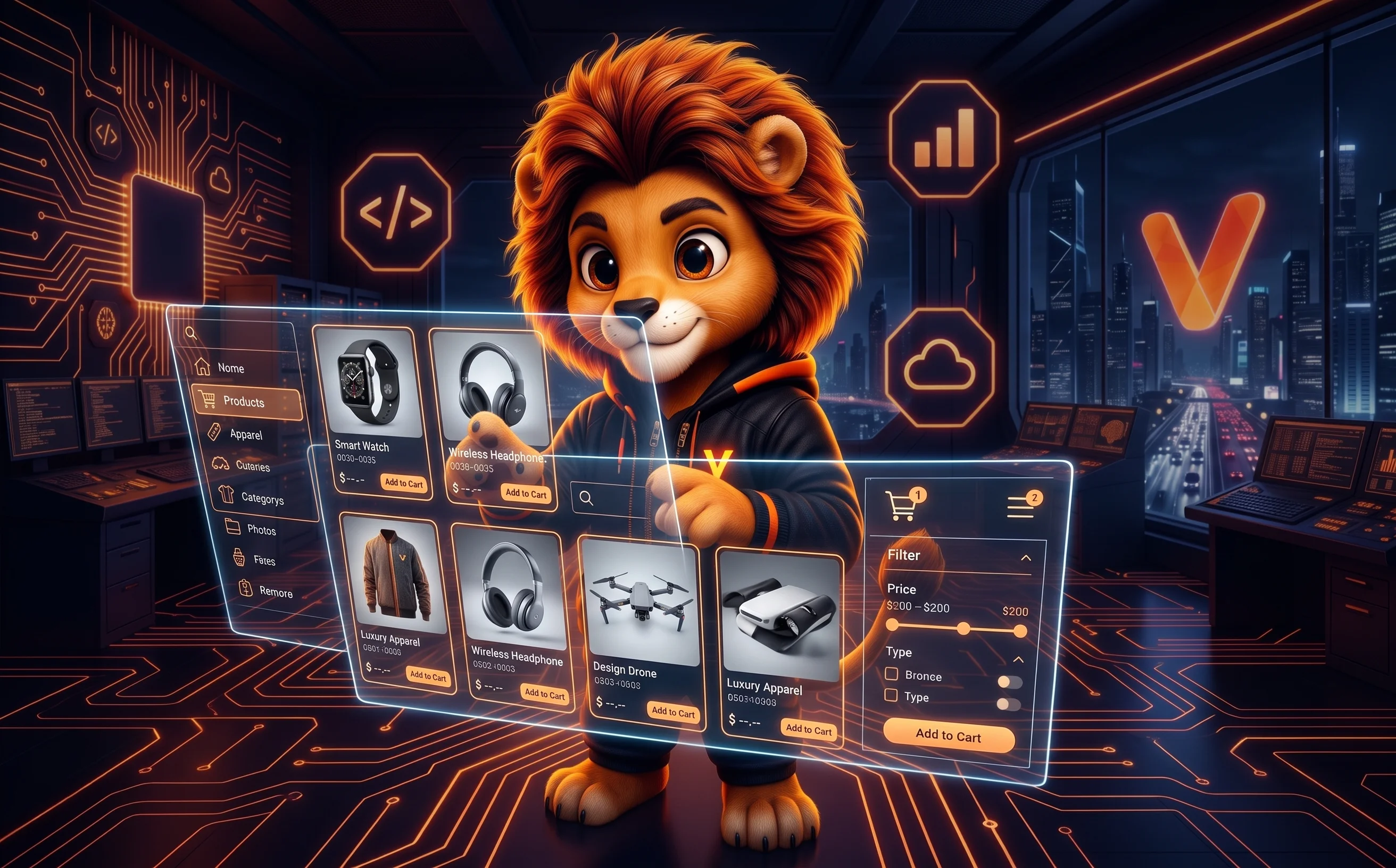 Exemplo de catálogo digital criado pela Vunny